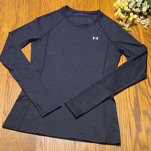 Under Armour Black Compression Long Sleeve Shirt - Ladies Small